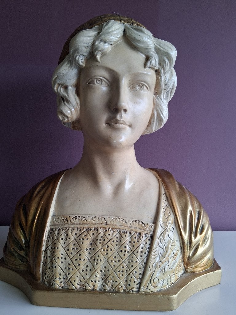 Borstbeeld vrouw artdeco, Ophalen