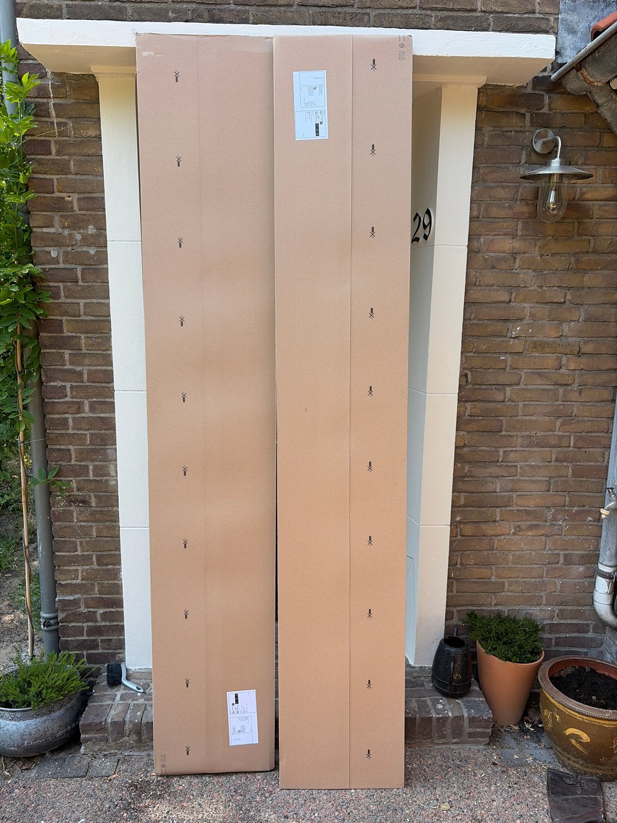 Ikea FÖRBÄTTRA Bedekkingspaneel donkergrijs 39x240 cm (2x), Huis en Inrichting, Ophalen, Nieuw, 50 tot 100 cm, Minder dan 100 cm
