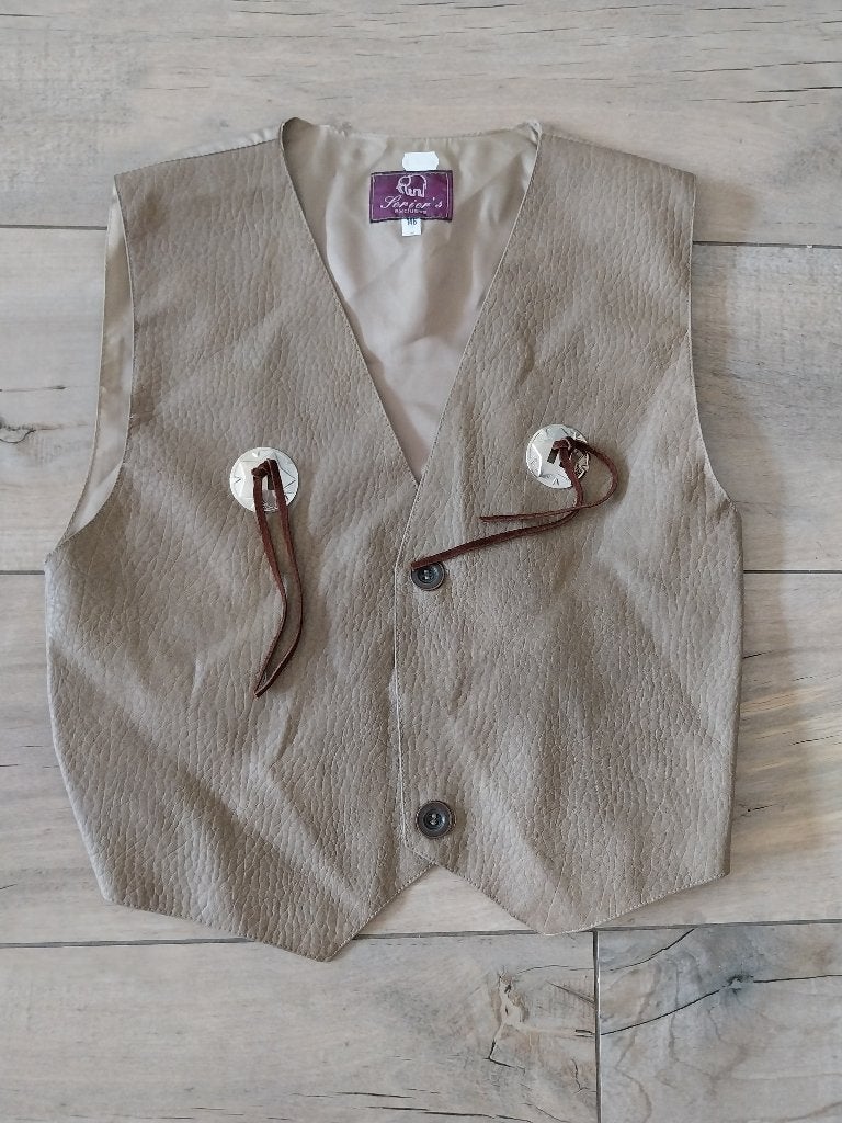 Lichtbruin giletje maat 146 Nieuw, Ophalen of Verzenden, Nieuw, Jongen, Trui of Vest