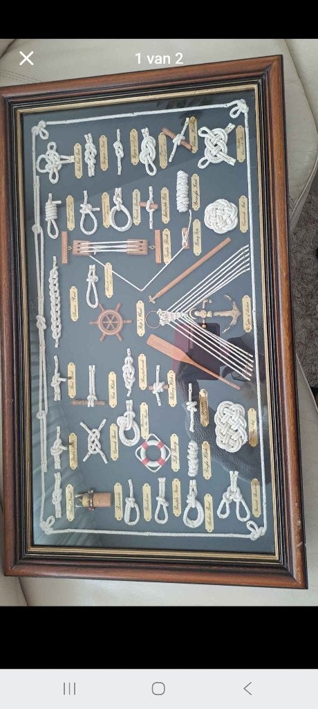 Scheepsknopenbord, Ophalen, Overige materialen, Gebruikt, 43 cm