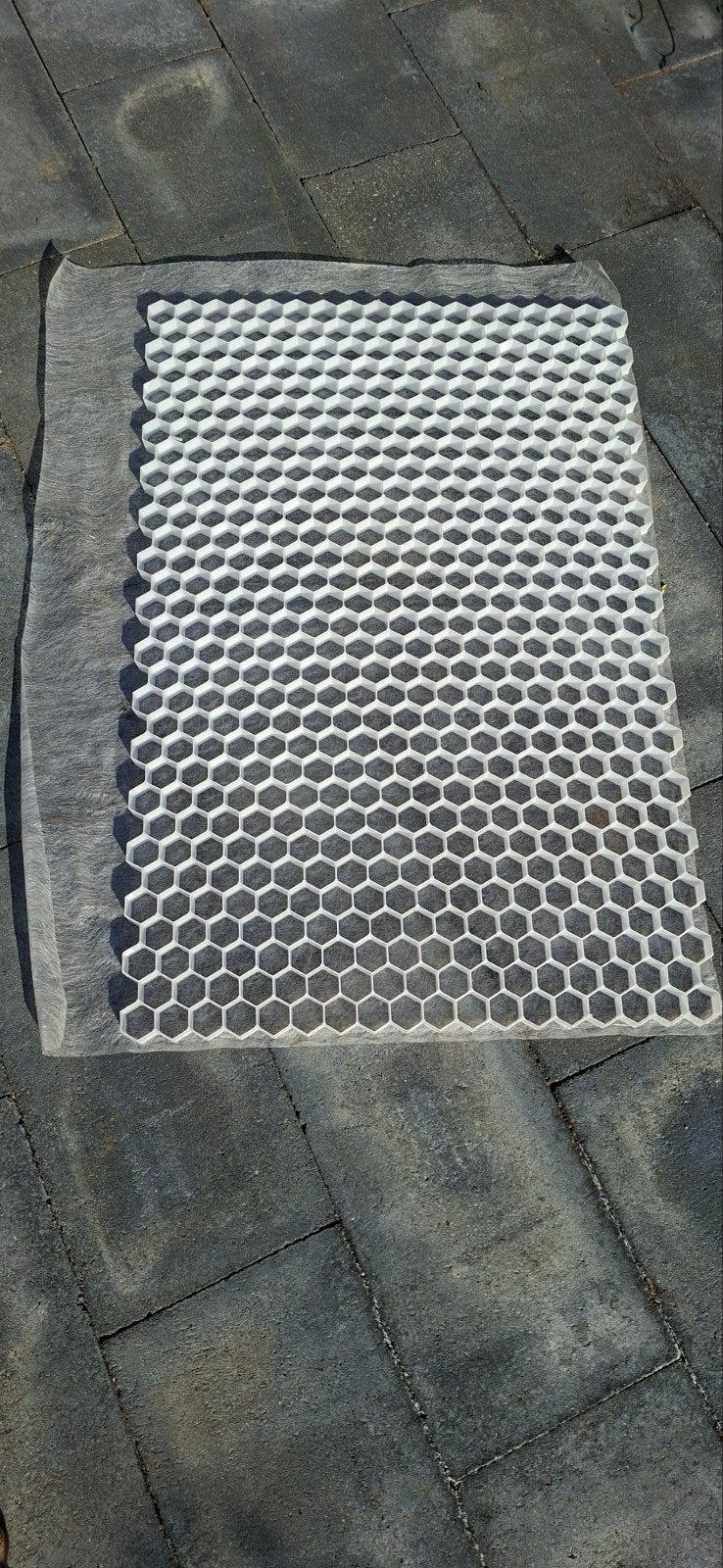 Grindplaten / Grindmatten - Stabilisatie voor Oprit/Pad, Ophalen, Overige materialen, Gebruikt, Wit
