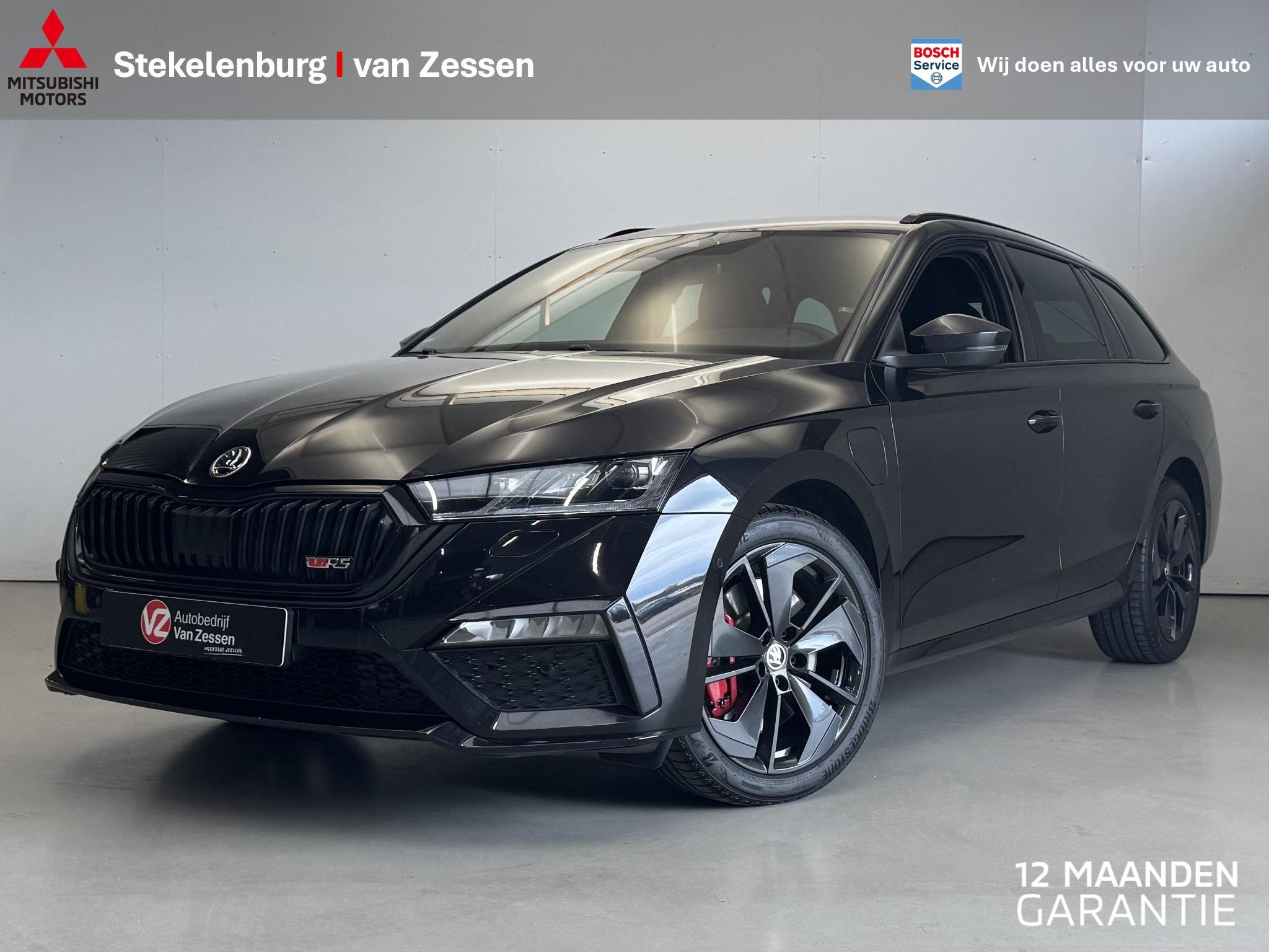 Skoda Octavia Combi 1.4 TSI RS iV PHEV Business 245Pk | Elek, Auto's, 12 maanden, Gebruikt, 4 cilinders, Zwart