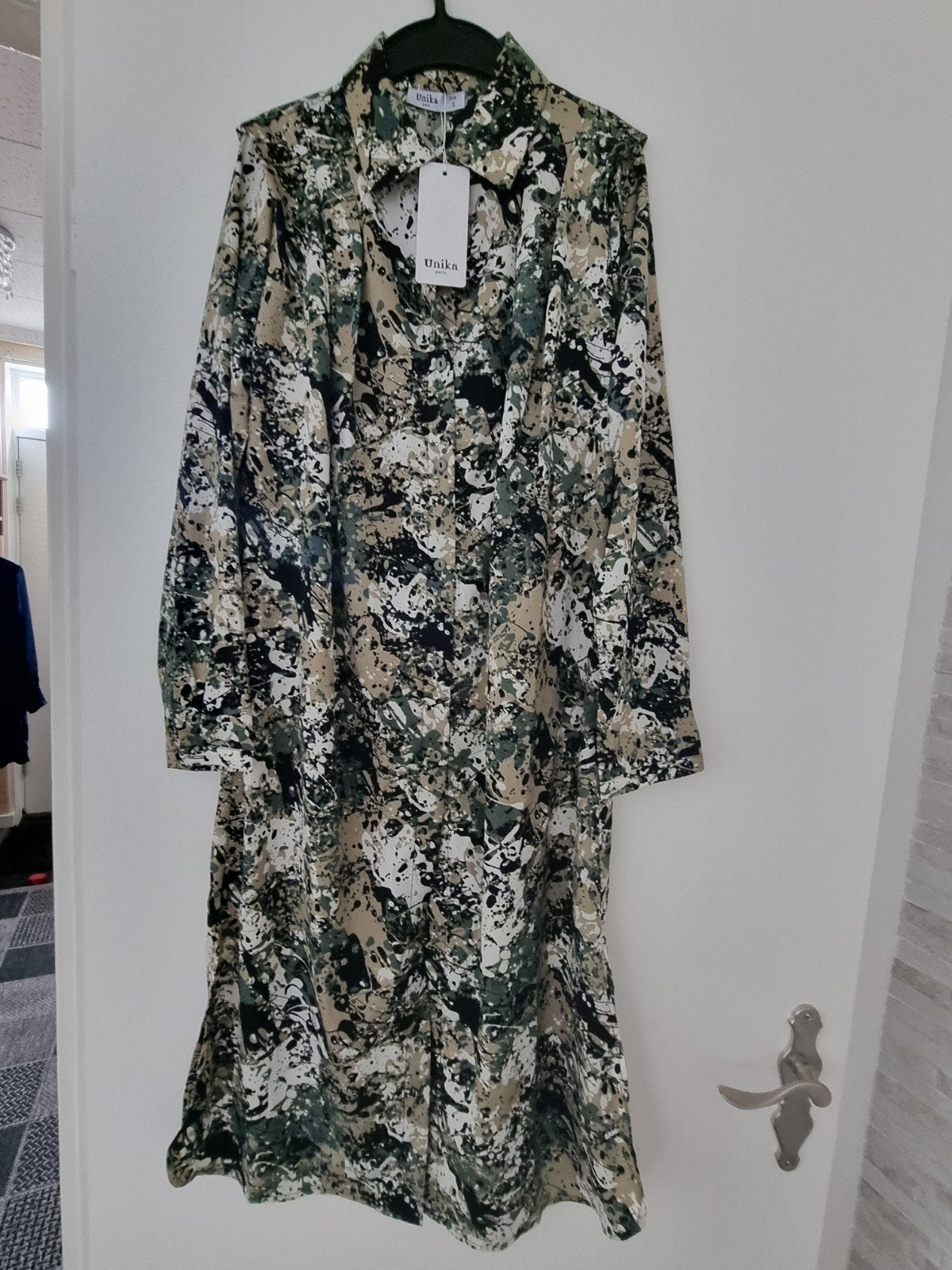 Unika Paris Jurk met print - Maat S, Unika Paris, Meerkleurig, Nieuw, Ophalen of Verzenden