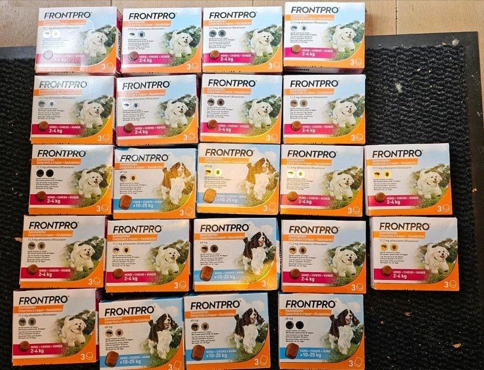 22 pakjes kauwtabletten tegen vlooien en teken, Dieren en Toebehoren, Ophalen of Verzenden, Hond