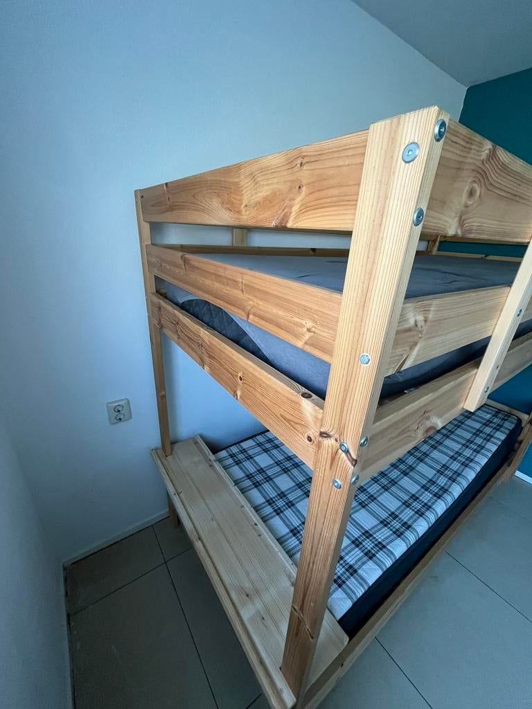 Stapelbed ikea, Huis en Inrichting, Slaapkamer | Stapelbedden en Hoogslapers, 90 cm, Tweepersoons, Ophalen of Verzenden, Zo goed als nieuw