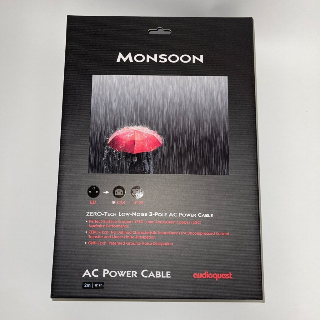 Audioquest NRG Monsoon 2M - Kabel - Zwart - Nieuw, Niet ingevuld, Niet ingevuld, Niet ingevuld