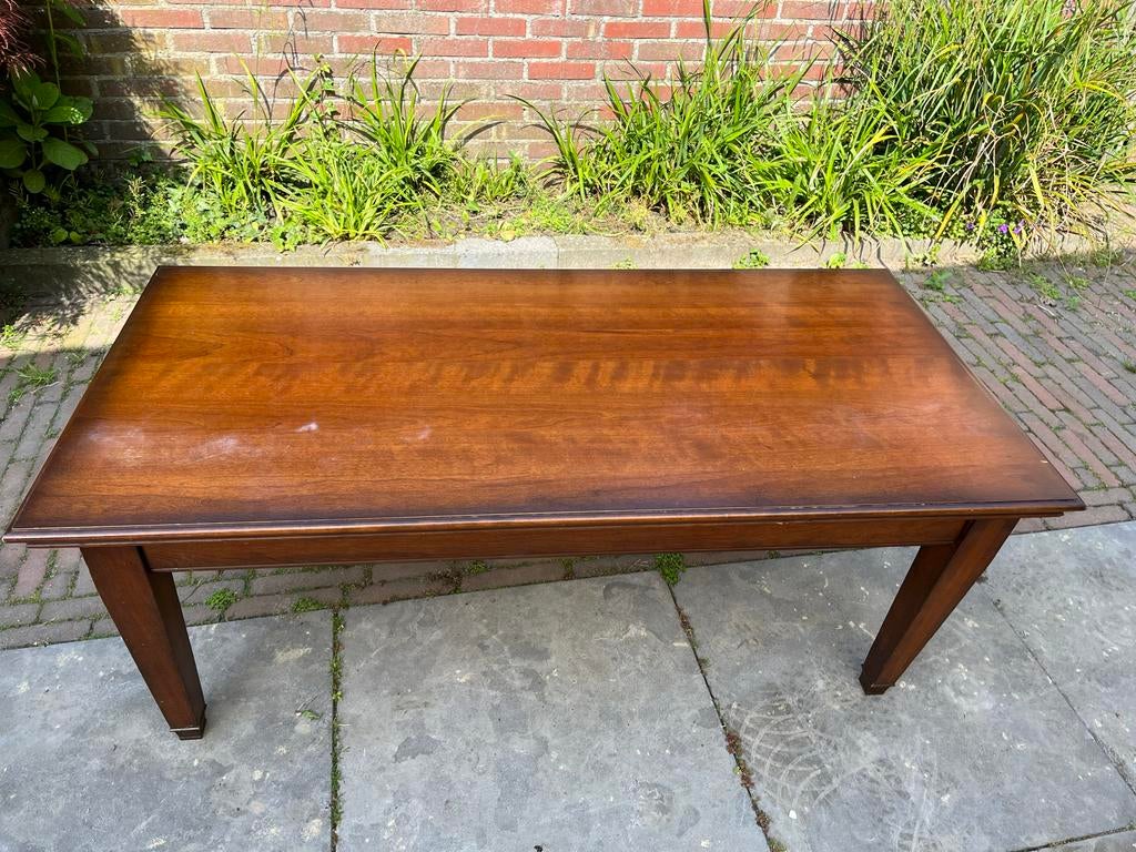 Kersenhouten salontafel - stevig, opknapper, Huis en Inrichting, Ophalen, Gebruikt, 100 tot 150 cm, 50 tot 75 cm