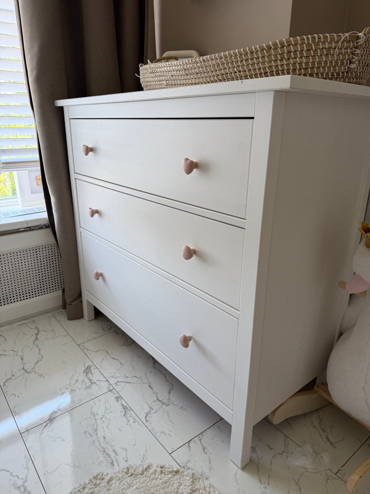 Ikea HEMNES Commode Kast - Wit met 3 Laden, Ophalen, Gebruikt, 100 tot 150 cm, 3 of 4 laden