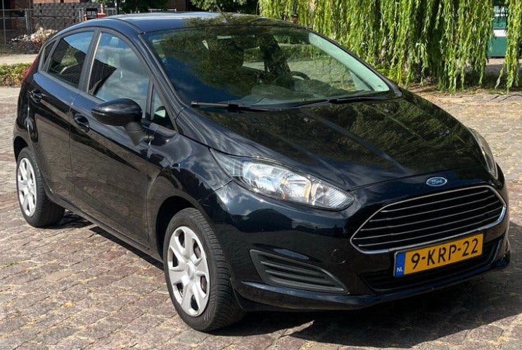 Ford Fiësta 1.0 48KW/65PK 5D 2013 Zwart, Auto's, Stof, 40 €/maand, Zwart, 525 kg