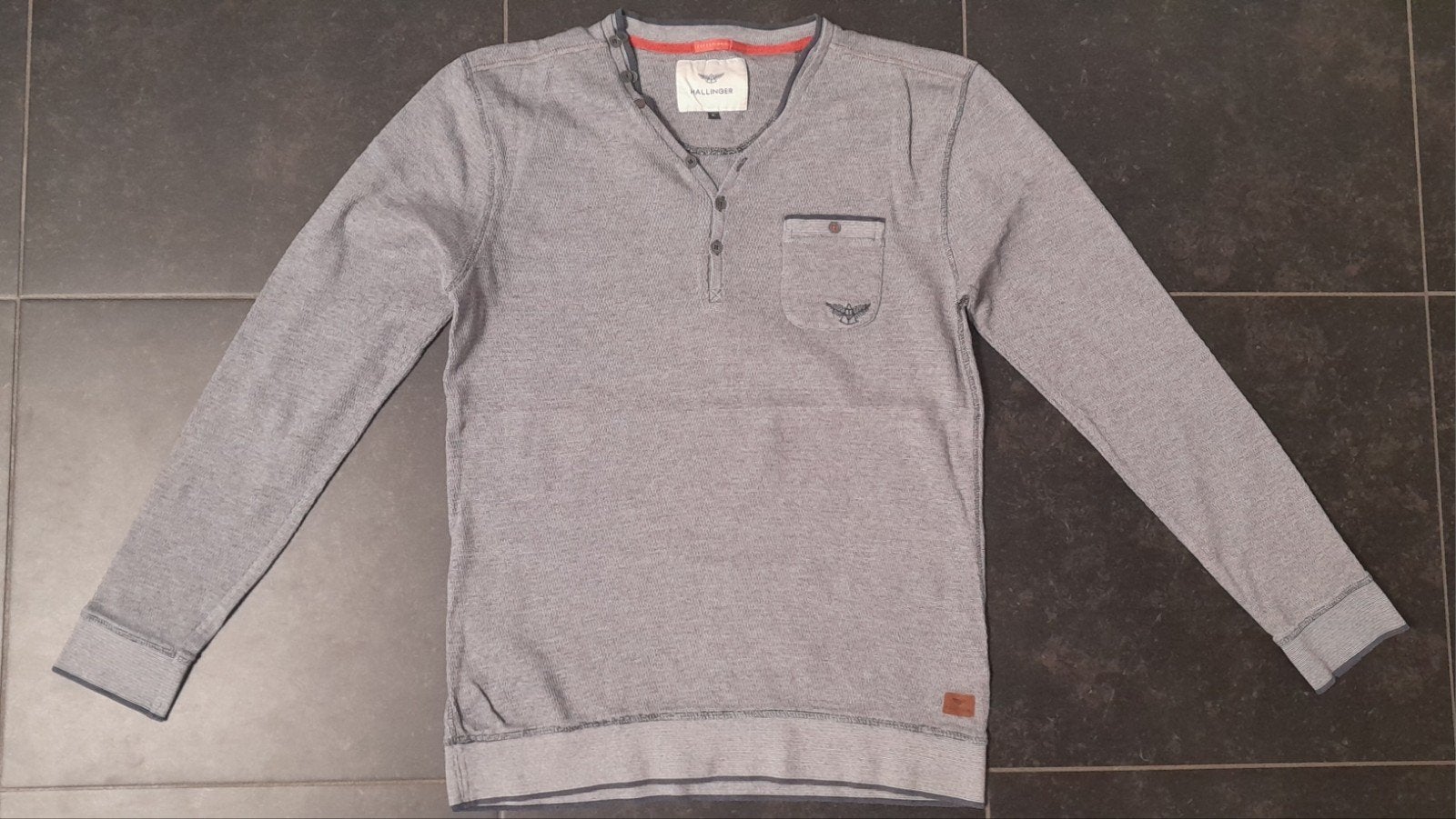 sweater XL Hallinger, Ophalen of Verzenden, Zo goed als nieuw, Maat 56/58 (XL), Blauw