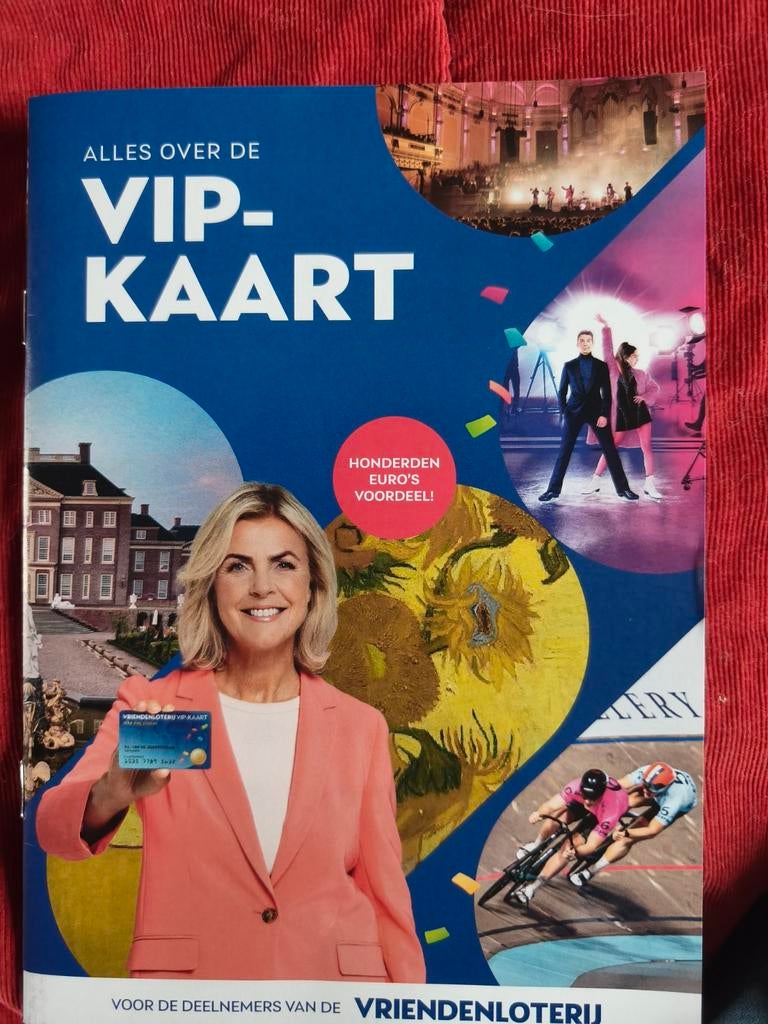 VIP kaart voordeelgids 2026 VriendenLoterij, Tickets en Kaartjes, Kortingen en Cadeaubonnen