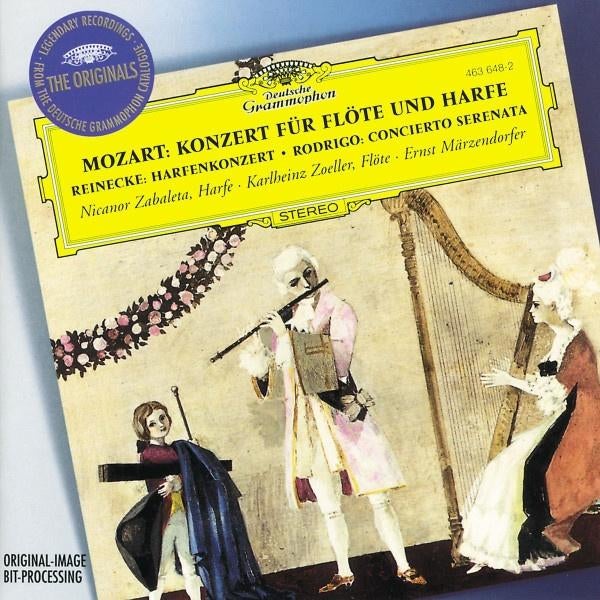 MOZART Konzert fur flöte und harfe CD ZABALETA DG ORIGINALS, Cd's en Dvd's, Ophalen of Verzenden, Classicisme, Zo goed als nieuw