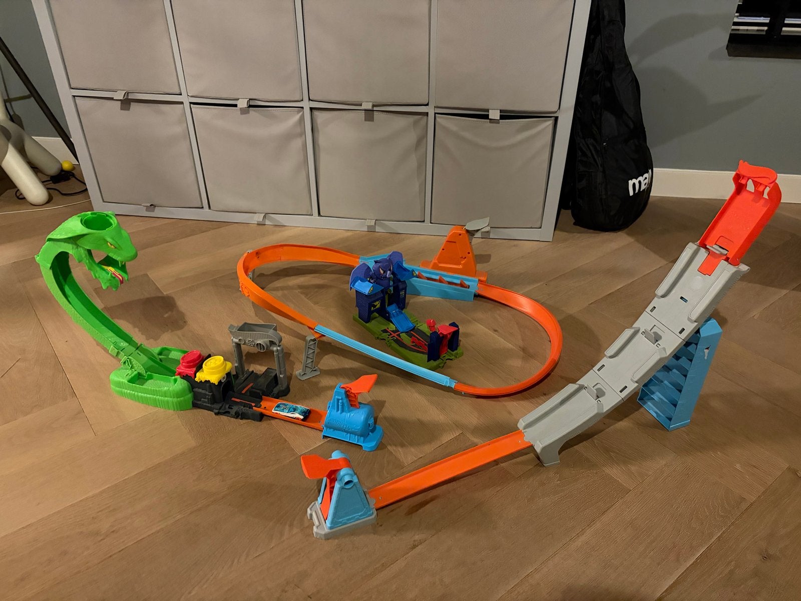 Hot Wheels Racebaan Set met Cobra en Lanceerbaan, Ophalen, Hot Wheels, Handmatig, Racebaan