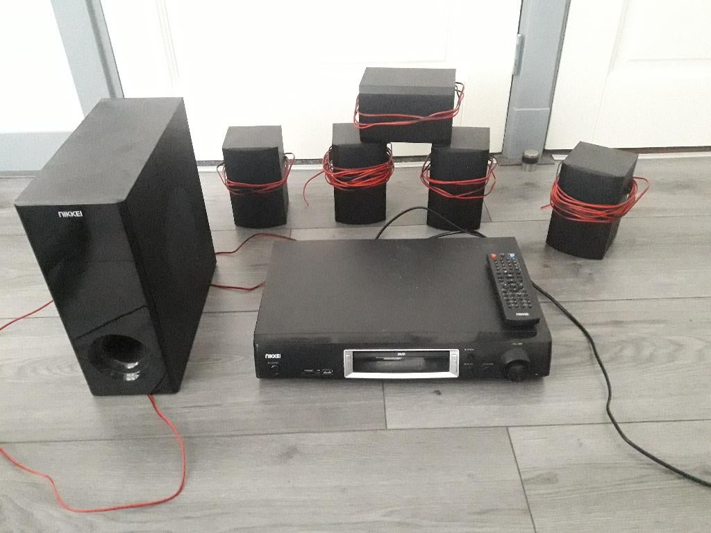 5.1 Home Cinema set Nikkei NHC1500, Gebruikt, 5.1-systeem, Minder dan 40 watt, Dvd-speler