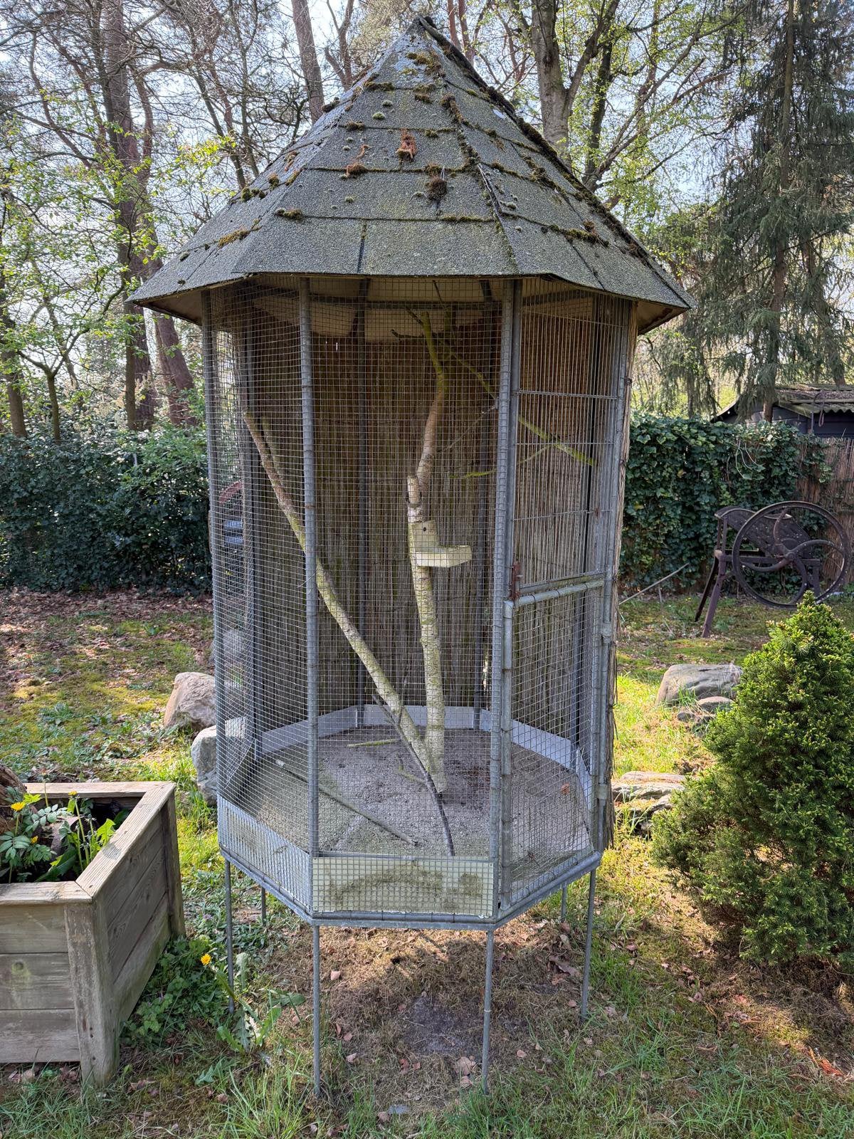 Volière / Vogelkooi gegalvaniseerd staal, Dieren en Toebehoren, Ophalen, Gebruikt, Metaal, Vogelkooi