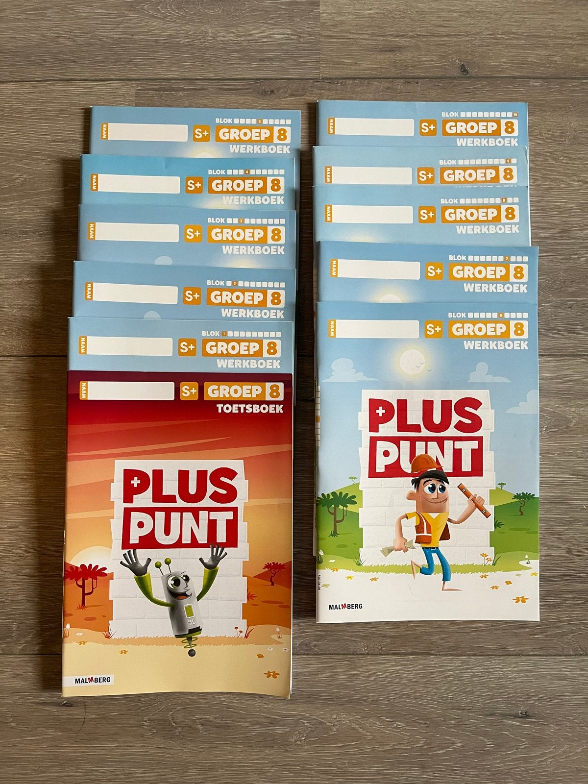 Pluspunt Groep 8 S+ Werkboeken en Toetsboek - Malmberg, Ophalen of Verzenden, Nieuw, Overige niveaus, Overige vakken
