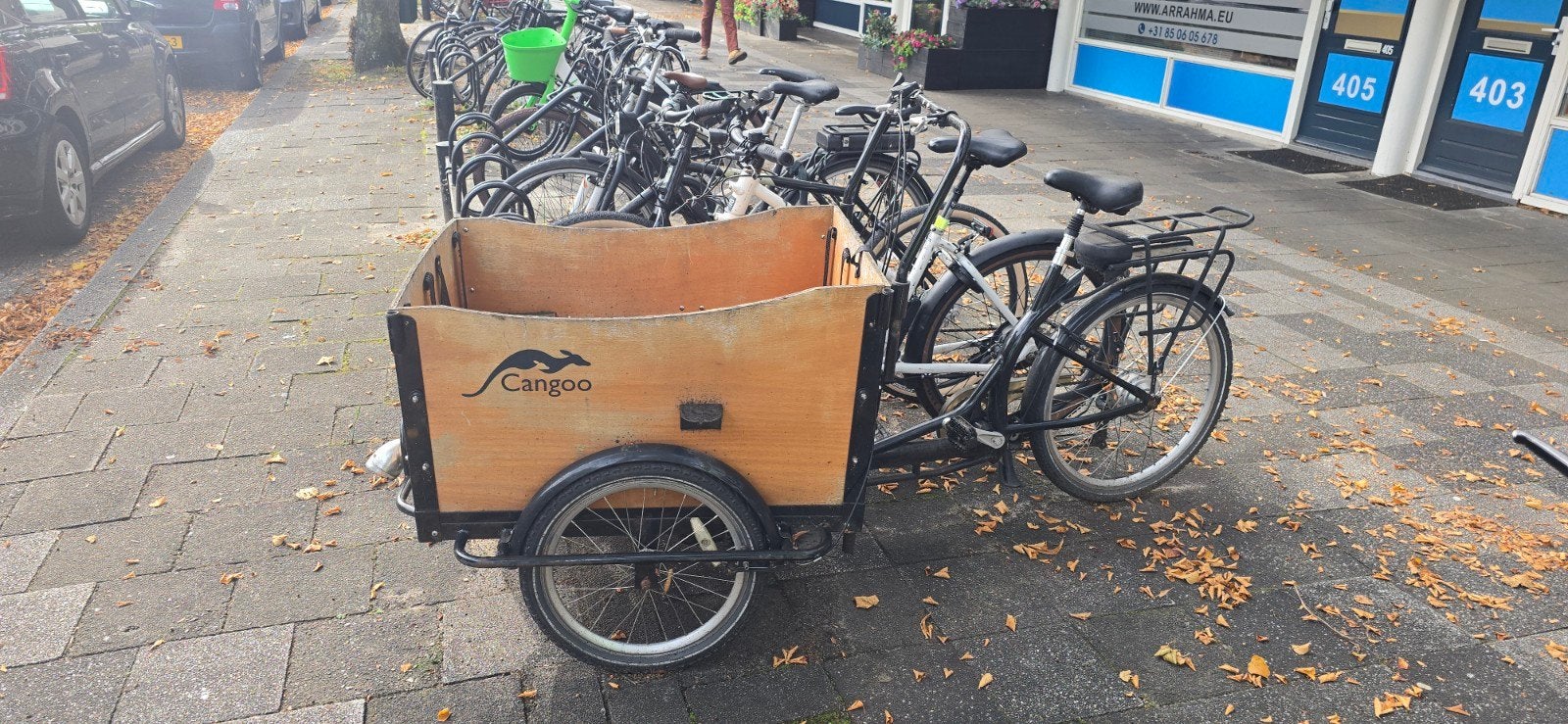 Cangoo Bakfiets - Ideaal voor kinderen of goederen, Fietsen en Brommers, 4 kinderen of meer, Gebruikt, Velgrem, Ophalen