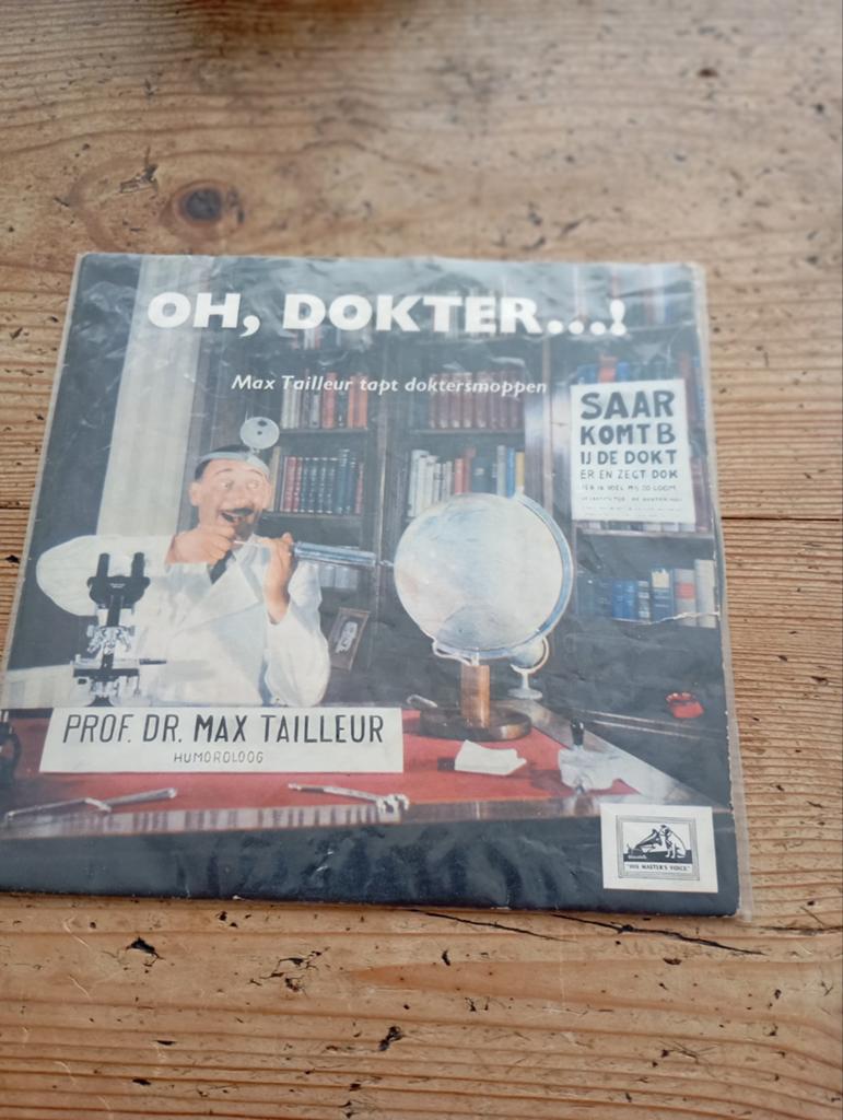 Vintage Prof dr Max Tailleur Humoroloog Single, Verzamelen, Merken en Reclamevoorwerpen, Ophalen of Verzenden, Zo goed als nieuw