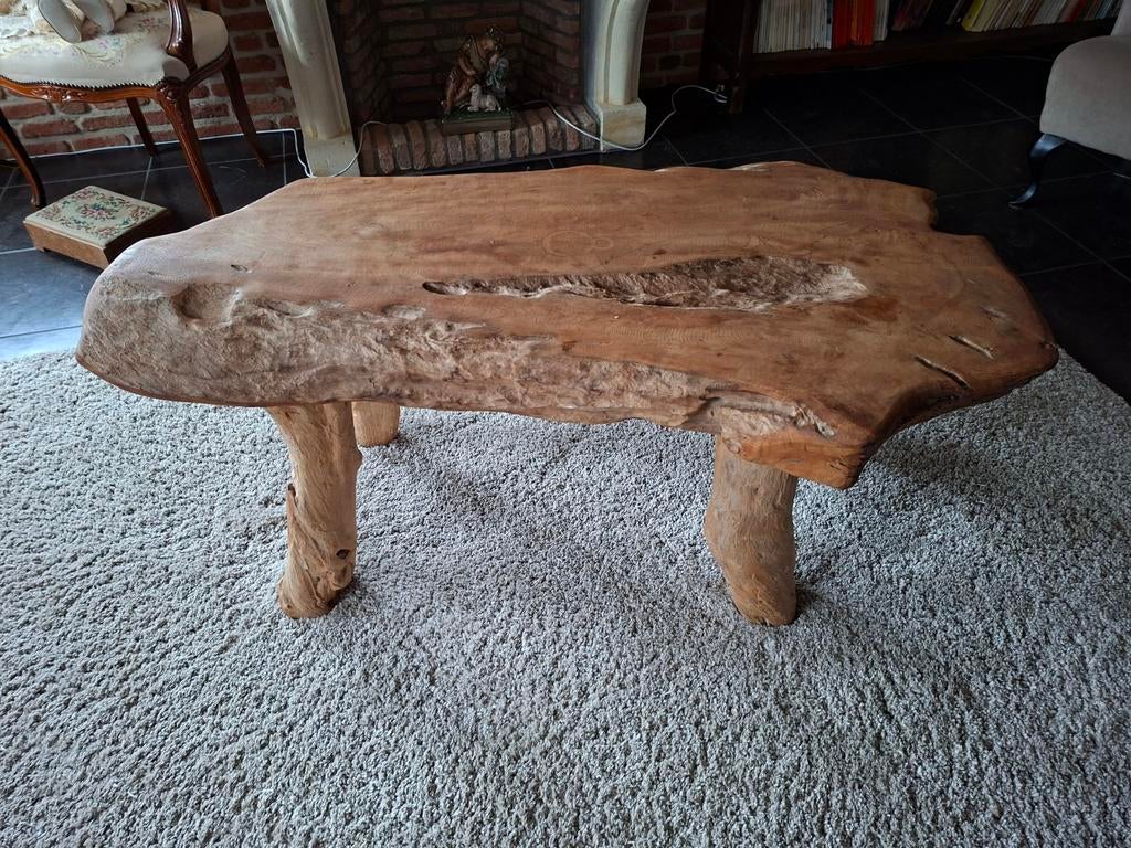 Boomstam tafel, Ophalen