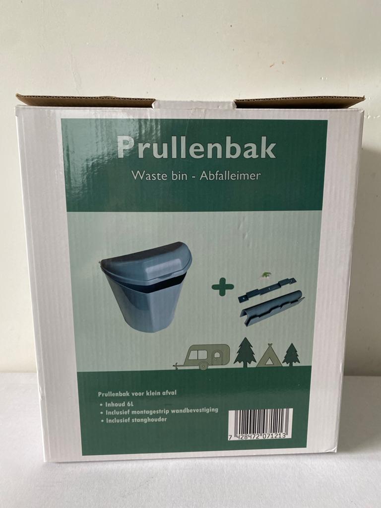 Nieuwe Prullenbak 6L voor Klein Afval, Caravans en Kamperen, Ophalen of Verzenden, Nieuw