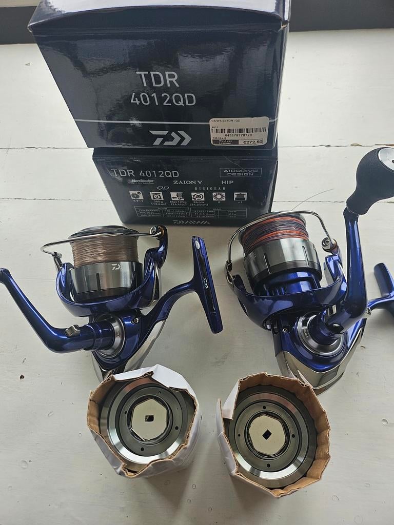 Daiwa molens TDR 4012 QD nieuw model, Ophalen of Verzenden, Zo goed als nieuw, Molen