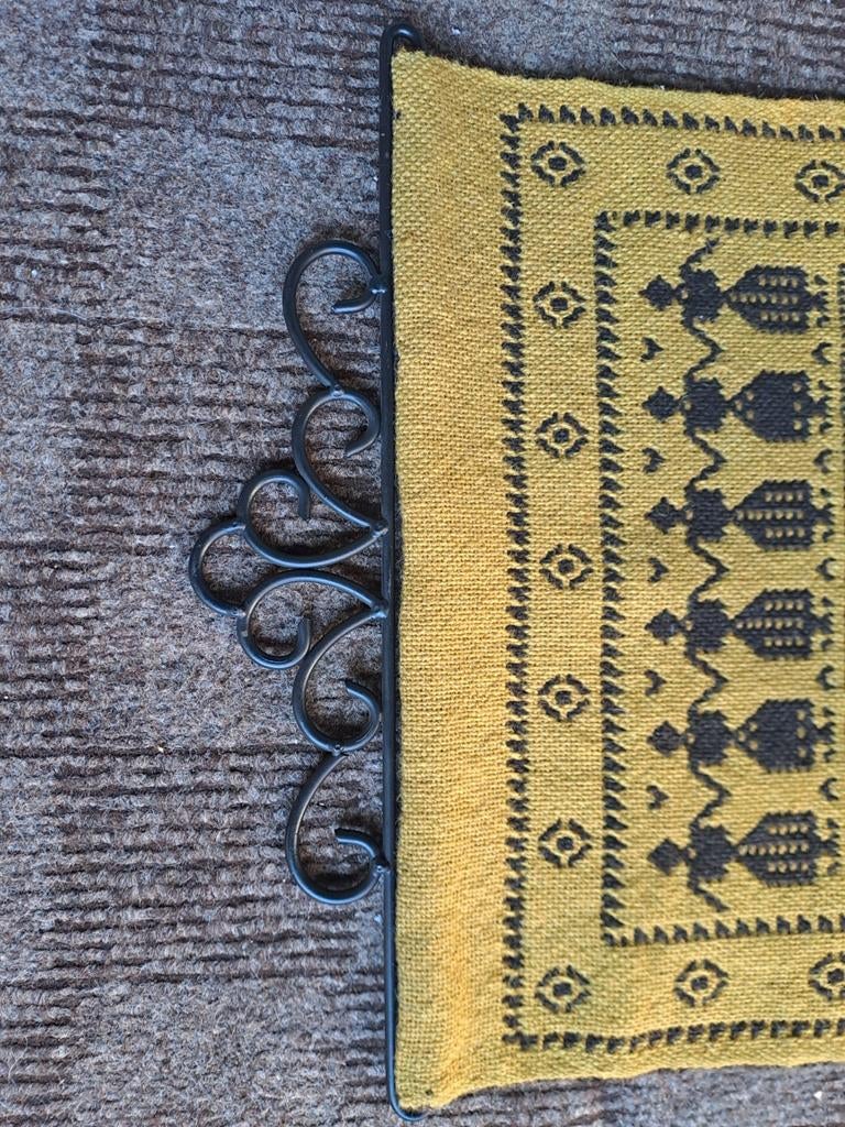 Vintage handgemaakt wandkleed wandtapijt 2 zijdig, Ophalen of Verzenden