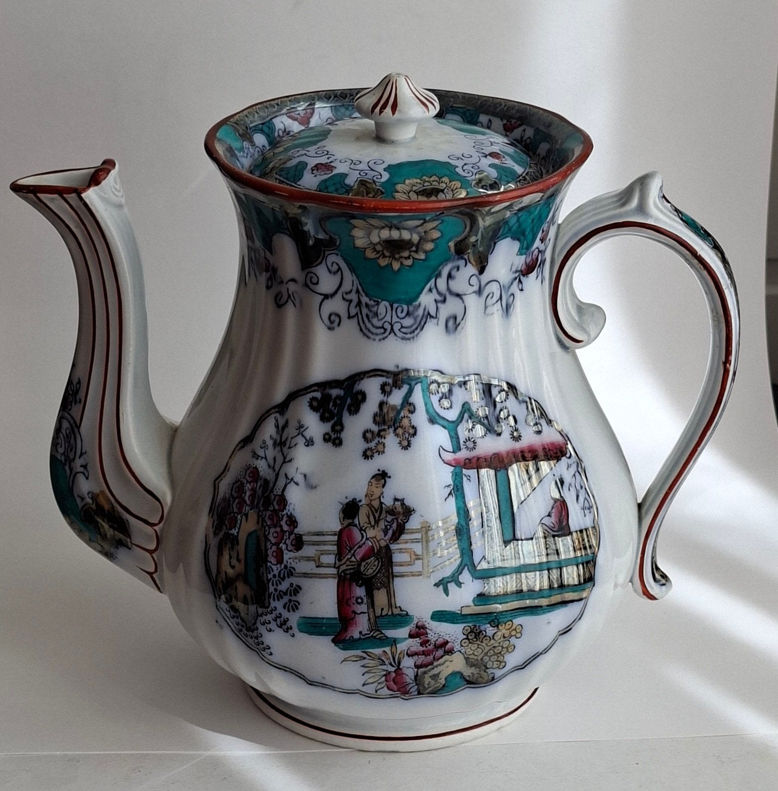 antieke koffiekan canton boch feres, Antiek en Kunst, Antiek | Servies los, Ophalen