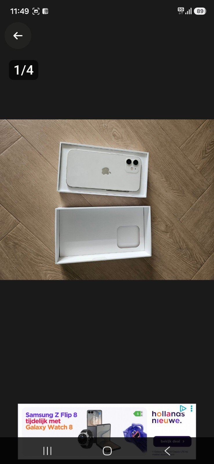 Apple iPhone 12 128GB Wit - Zo goed als nieuw, 128 GB, Wit, Ophalen of Verzenden, Zo goed als nieuw