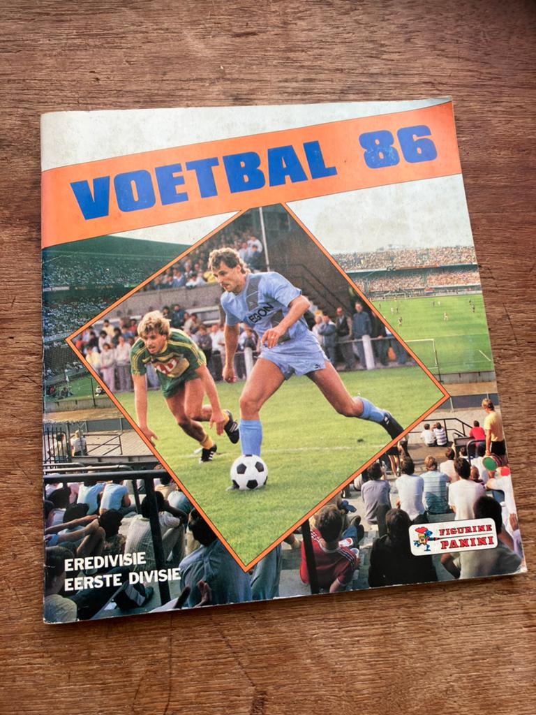 Panini voetbal 86 nl, Ophalen of Verzenden, Gebruikt, Overige binnenlandse clubs, Poster, Plaatje of Sticker