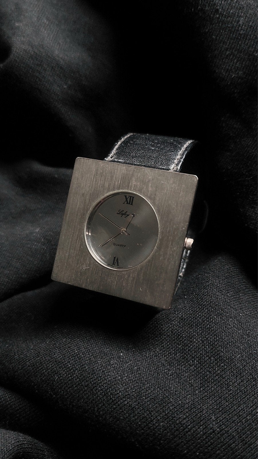 lafayette vierkant horloge, Overige merken, Polshorloge, Ophalen of Verzenden, Leer