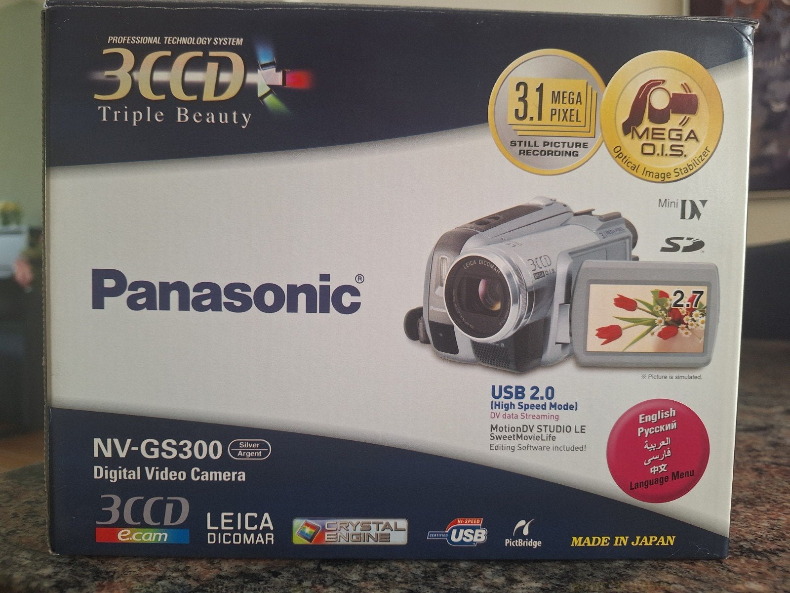 Panasonic NV-GS300 Mini DV Camcorder - Zo goed als nieuw, Ophalen, Mini dv, Panasonic, Zo goed als nieuw