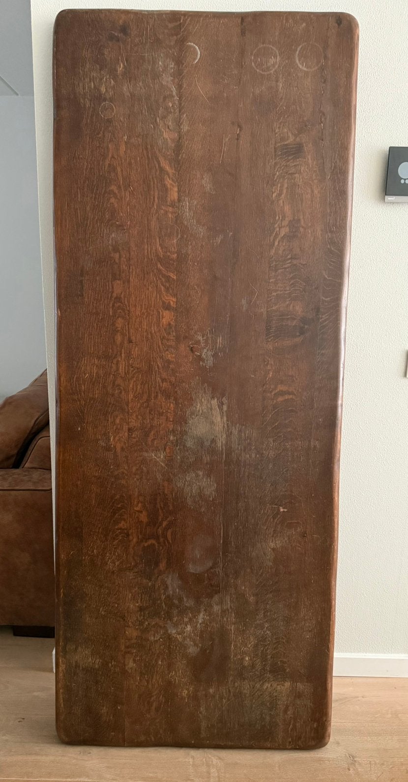 Te koop antieke massief eiken kloostertafel, Ophalen, Gebruikt, Antiek, landelijk, rustiek, Eikenhout