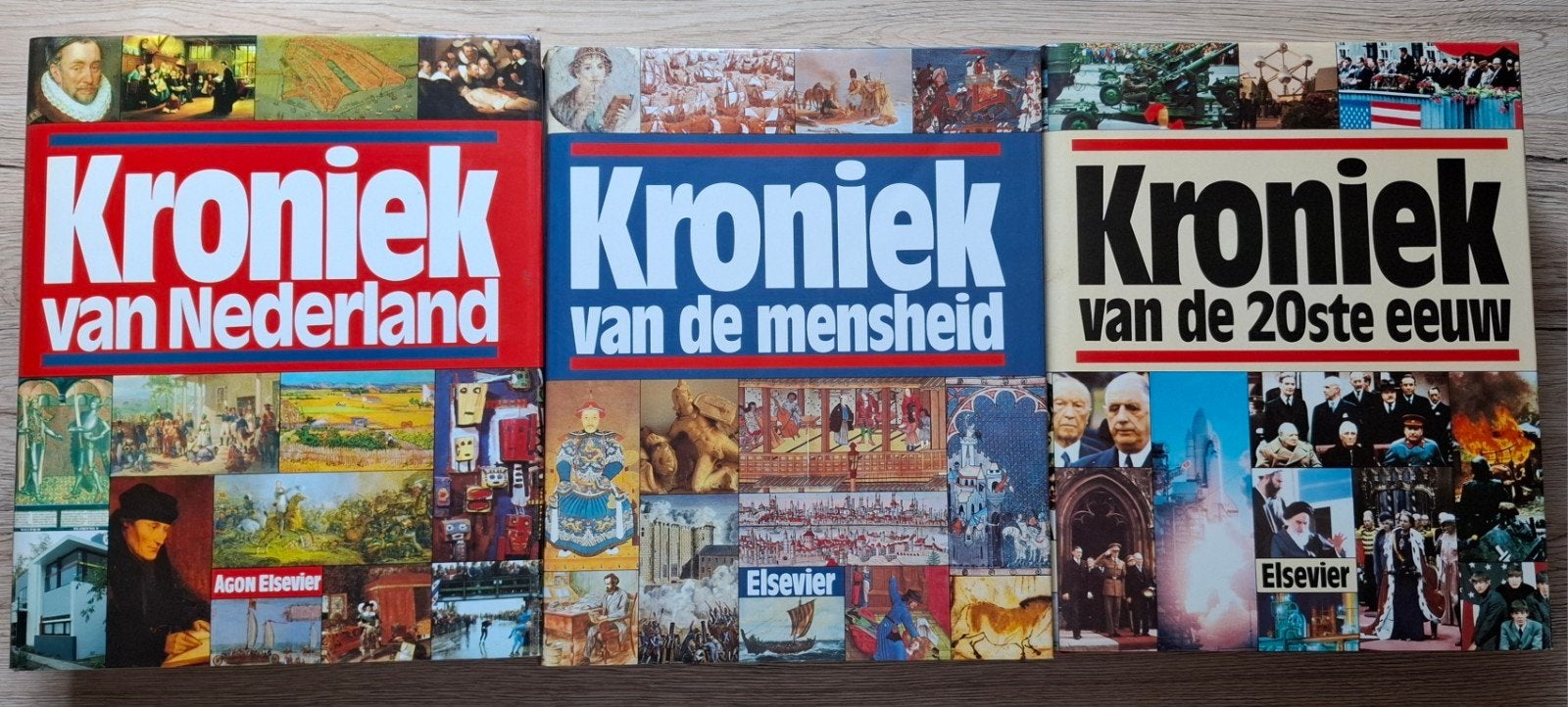 Kroniek van Nederland + Mensheid +  de 20e eeuw+aanvullingen, Ophalen of Verzenden, 20e eeuw of later, Gelezen, Diverse auteurs