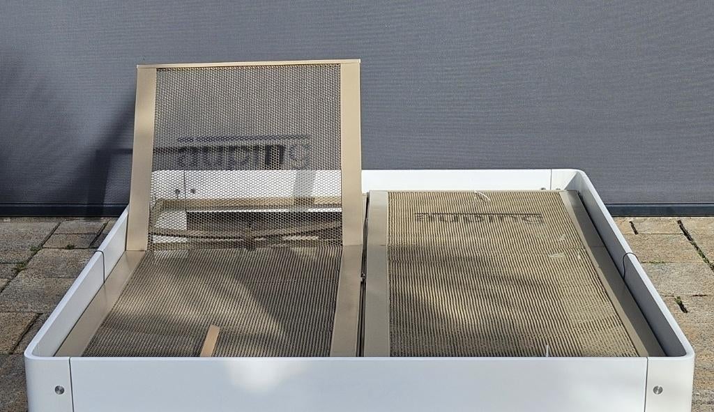 Witte Auping 160x200 voorzien van 2 Auping spiralen, Huis en Inrichting, Ophalen, 90 cm, Wit, Tweepersoons