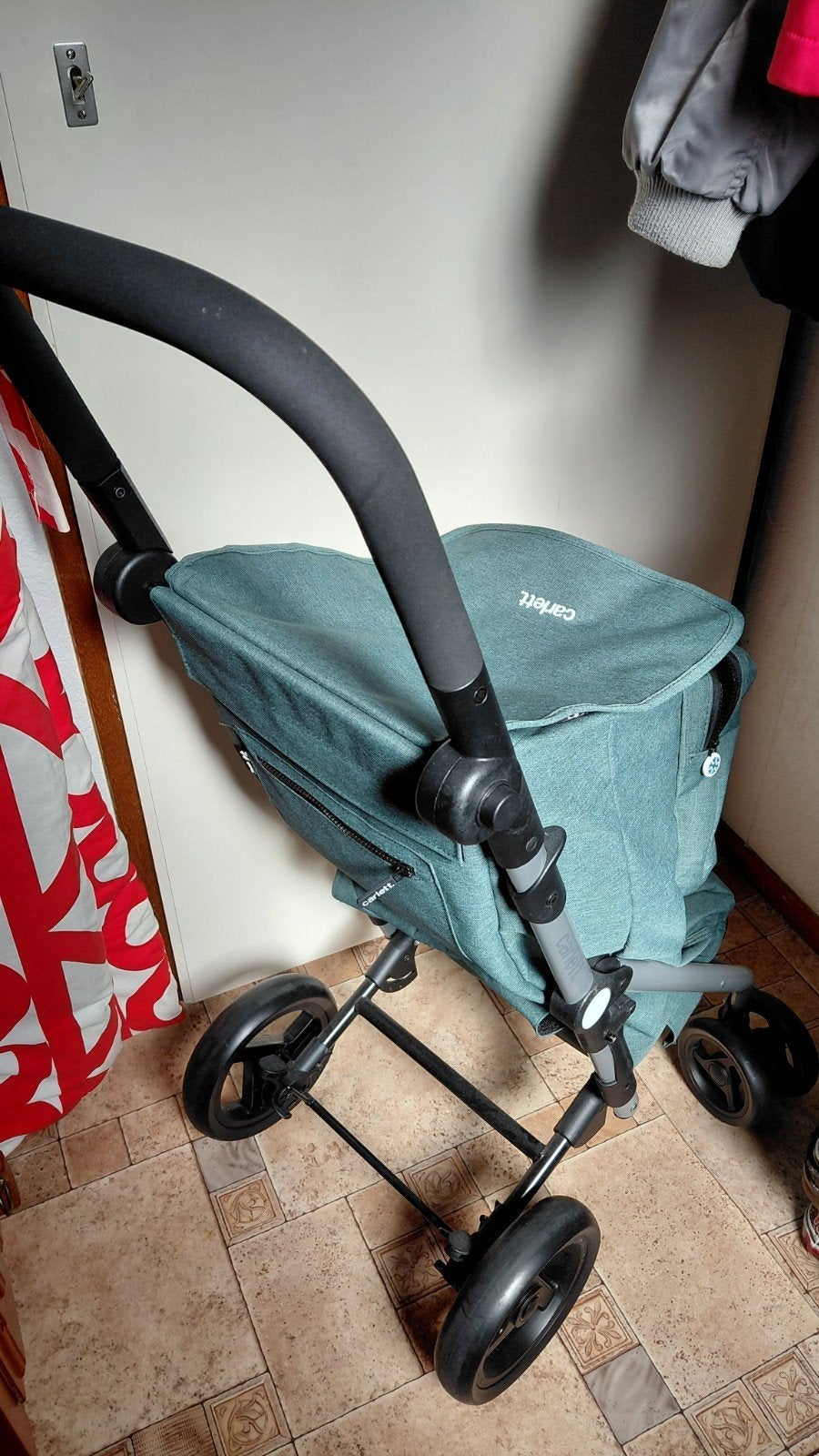 mooi boodschappen karretje, Ophalen of Verzenden, Zo goed als nieuw, Groen, 30 cm of meer