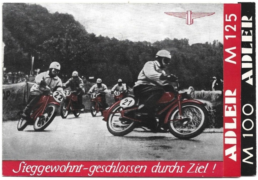 Adler M100 M125 folder 1952/ 1953 motor (8041z), Verzenden, Overige merken