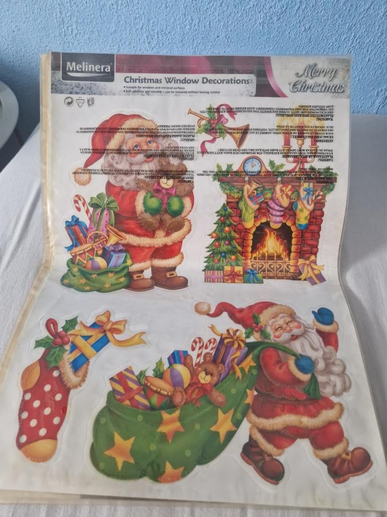 Raamstickers kerstmis, Ophalen