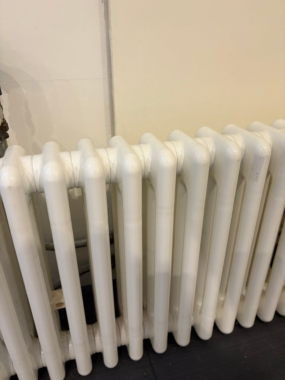 Vintage retro kolom radiator 136x39x11 cm met beugels, Ophalen, 30 tot 80 cm, Gebruikt, Radiator