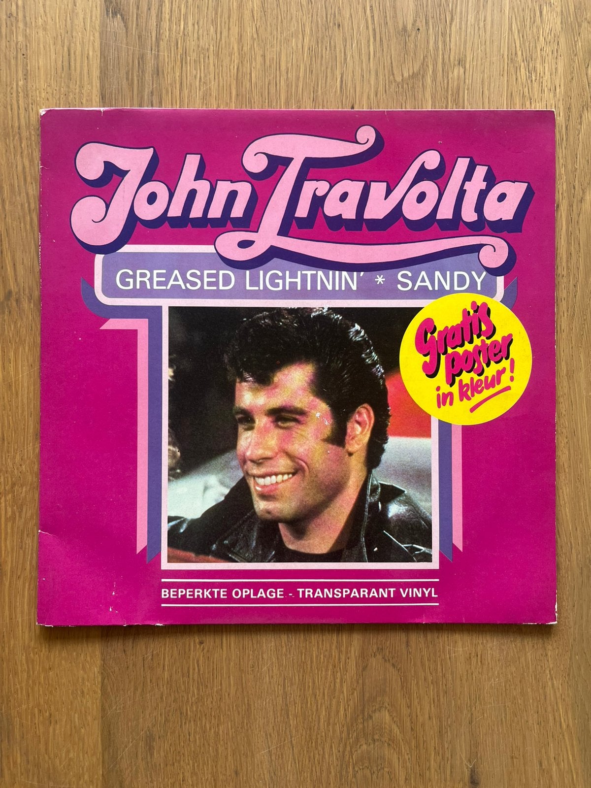 John Travolta - Greased Lightnin' & Sandy (1978), LP, Film en Theater, Gebruikt, Originele persing