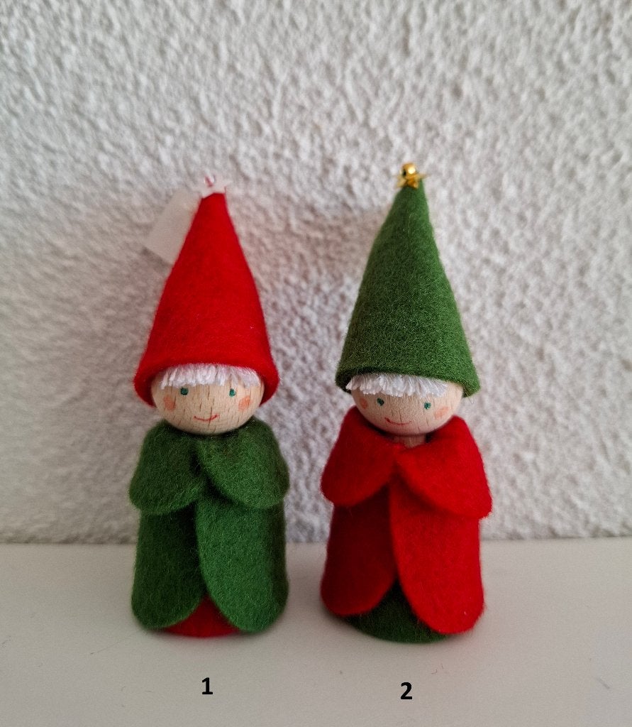 Kerstkaboutertjes van vilt, Ophalen of Verzenden, Nieuw, Figuurtje(s)