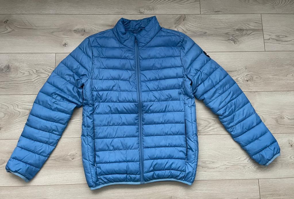 Helvetica gewatteerde tussenjas mt M, Ophalen, Zo goed als nieuw, Maat 52/54 (L), Blauw