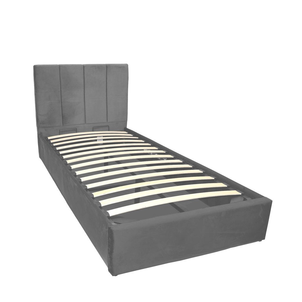 Dubai opbergbed twijfelaar - 120x200 - Lichtgrijs, Huis en Inrichting, Niet ingevuld, Niet ingevuld, Niet ingevuld