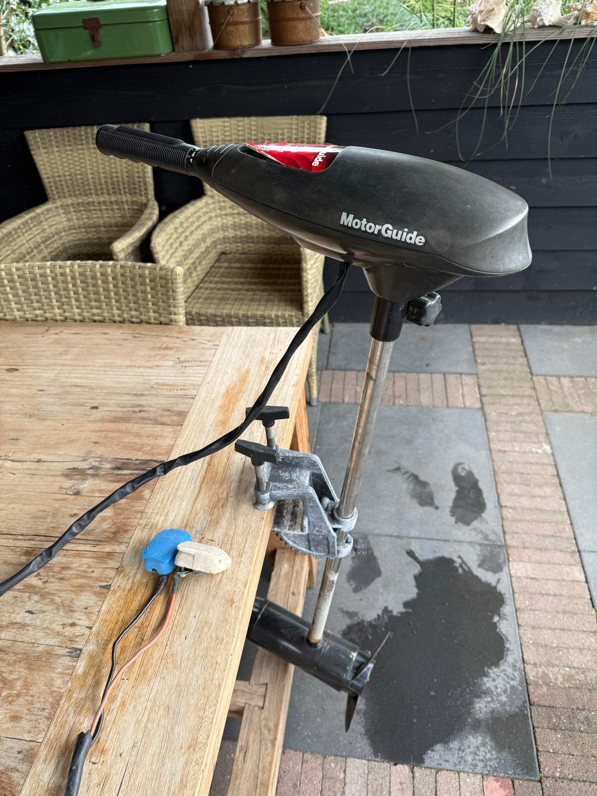 Koopje: MotorGuide FW-HT 54 Elektrische Buitenboordmotor 12V, Ophalen, Gebruikt