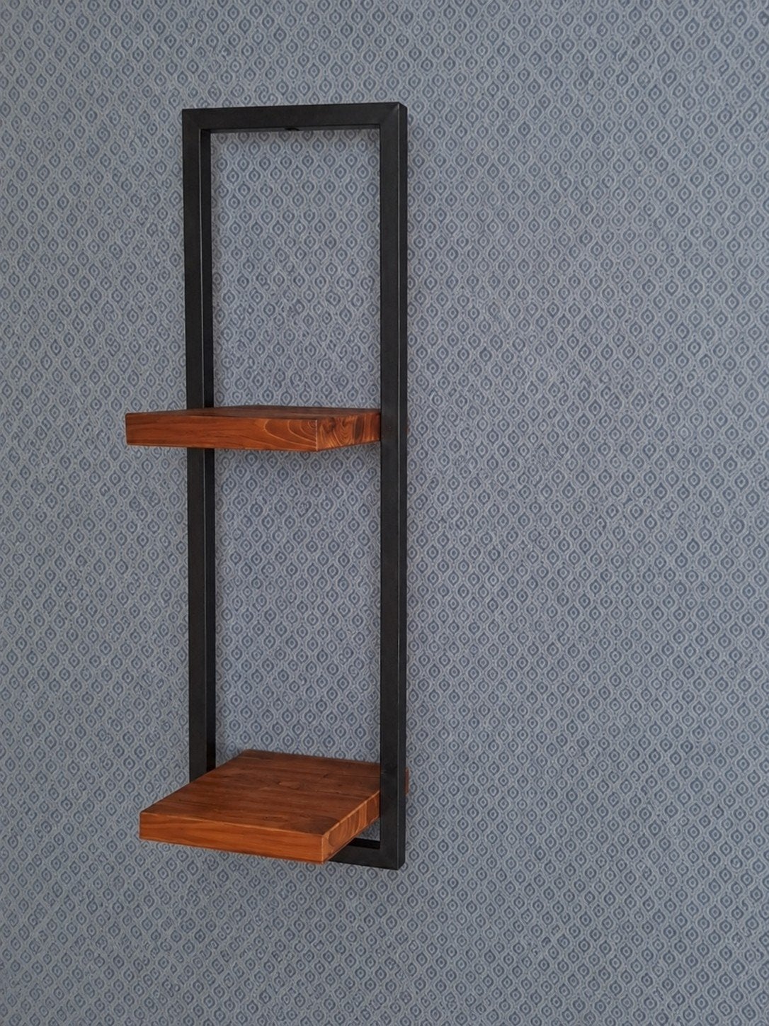 DBodhi Teak Houten Wandplank met Metalen Frame, Ophalen, Zo goed als nieuw