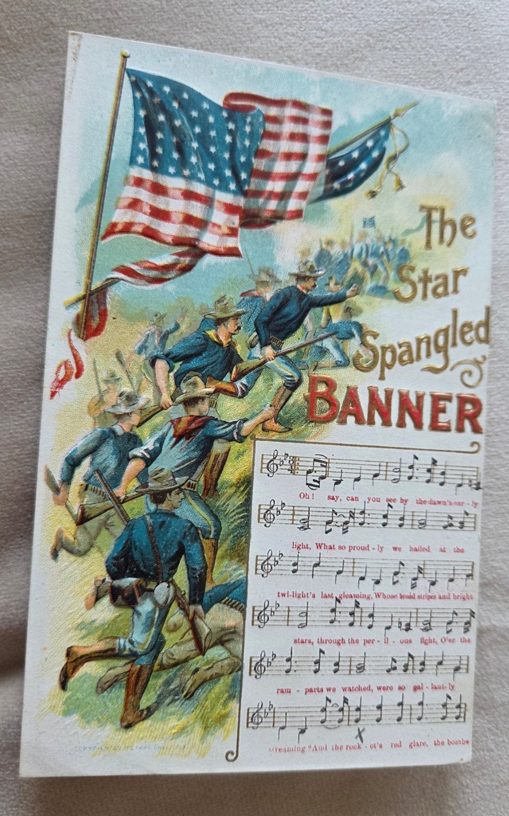 The Star Spangled Banner (USA), Verzamelen, Verzenden, Voor 1920, Ongelopen, Buiten Europa