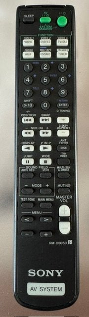 Sony RM-U305C originele AV afstandbediening, Audio, Tv en Foto, Ophalen of Verzenden, Gebruikt, Origineel, Dvd