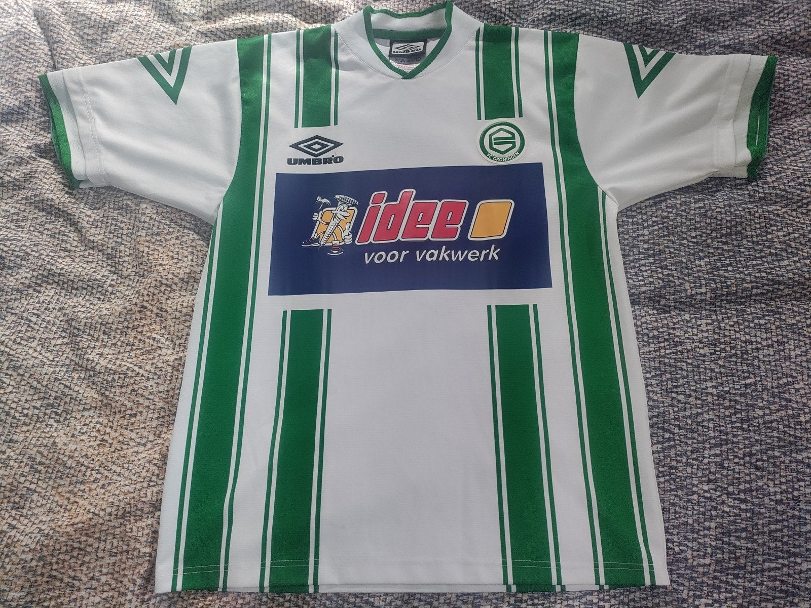 FC Groningen thuisshirt 2000/2001 #7 maat S, Maat S, Ophalen of Verzenden, Zo goed als nieuw, Shirt