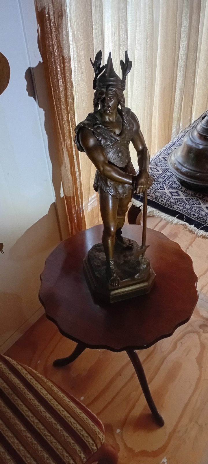 Bronzen beeld van Marcel Debut - Salon des Beaux-Arts, Ophalen, 50 - 100 cm, Brons, Bruin