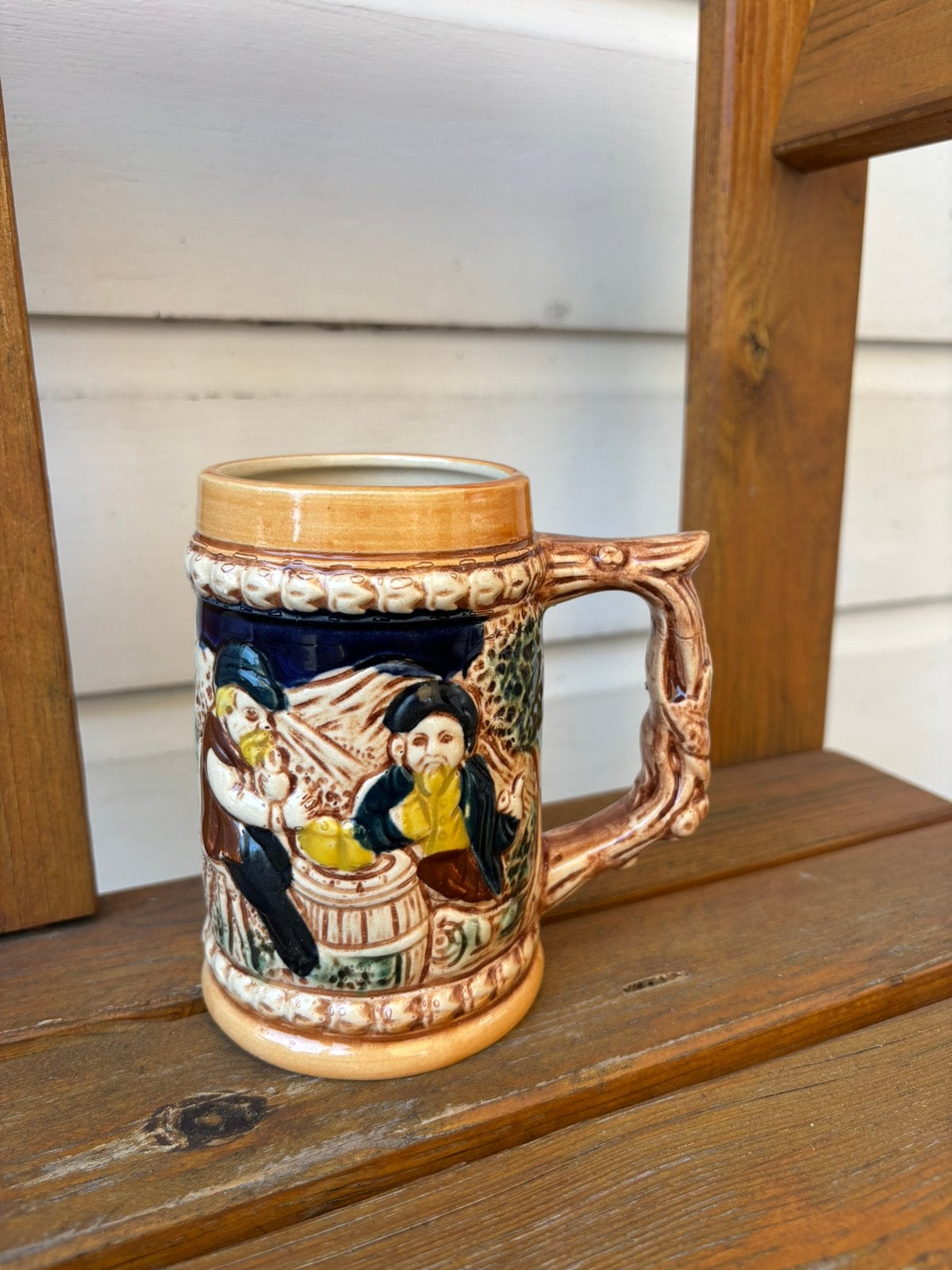 Vintage keramische bierpul mok Japan, Antiek en Kunst, Ophalen of Verzenden