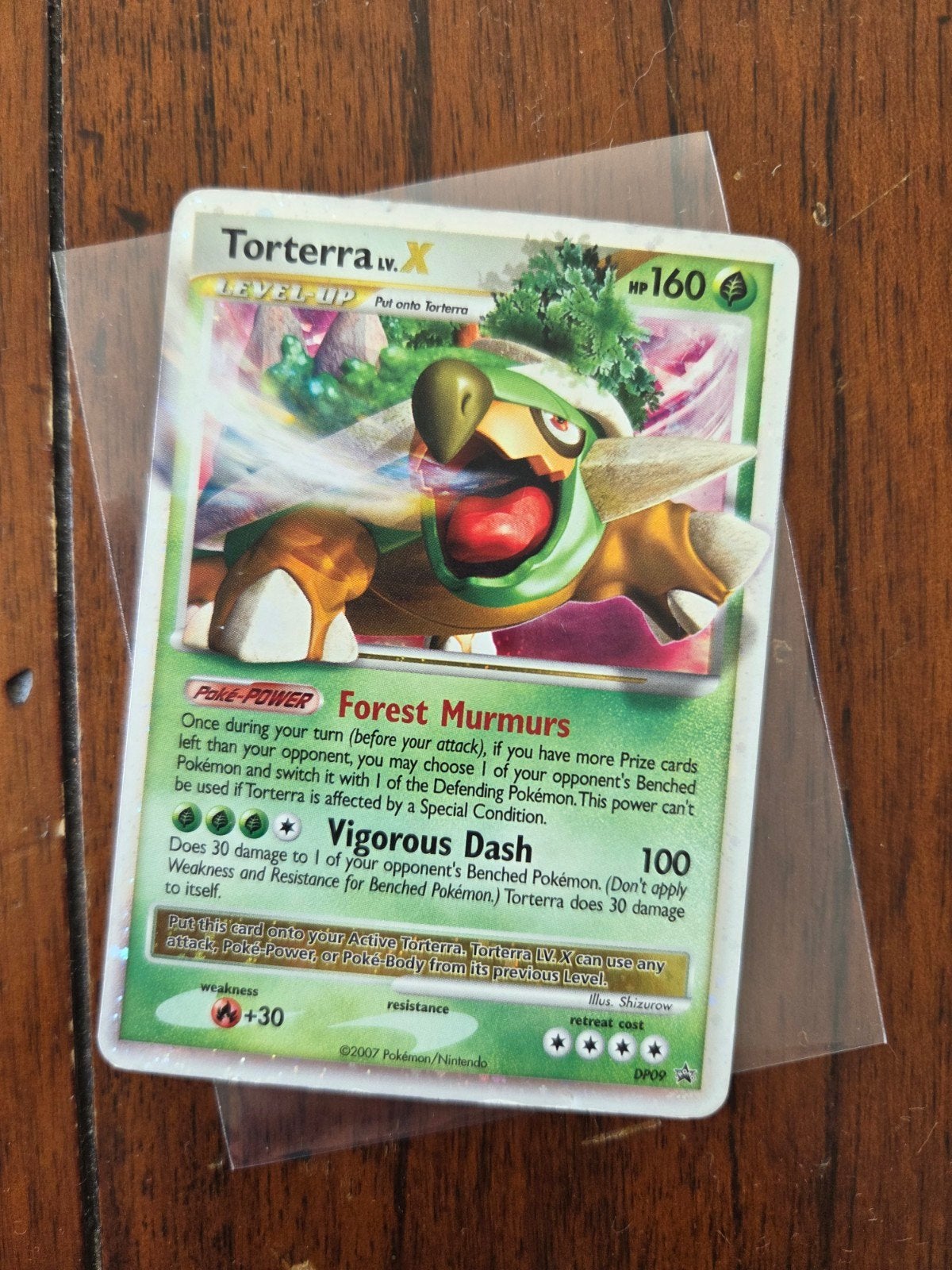Torterra LV.X DP09 Holo - Promo - Pokemon Diamond and Pearl, Ophalen of Verzenden, Gebruikt